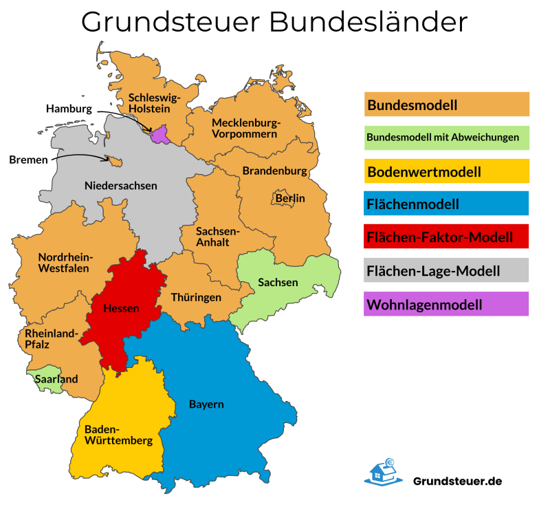 Grundsteuerreform: Übersicht Bundesländer